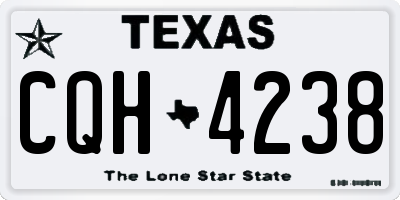 TX license plate CQH4238