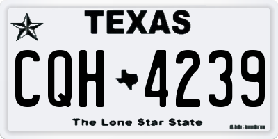 TX license plate CQH4239