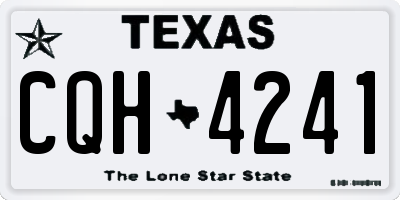 TX license plate CQH4241
