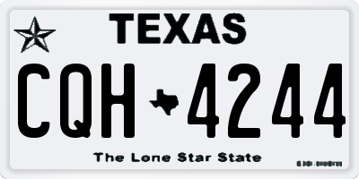 TX license plate CQH4244