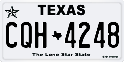 TX license plate CQH4248