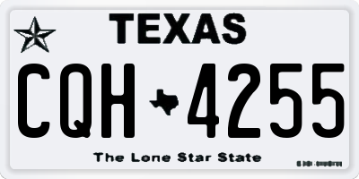 TX license plate CQH4255