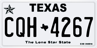 TX license plate CQH4267