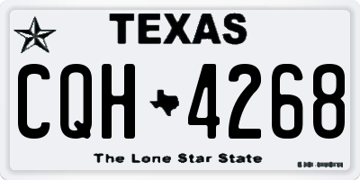 TX license plate CQH4268