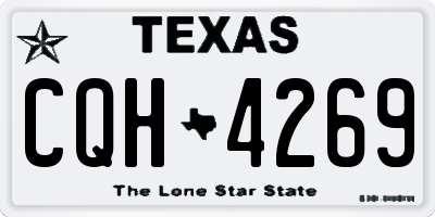 TX license plate CQH4269
