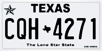TX license plate CQH4271