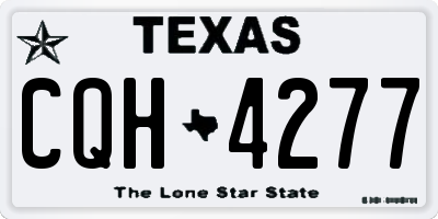 TX license plate CQH4277