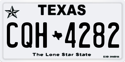 TX license plate CQH4282