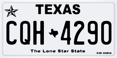 TX license plate CQH4290