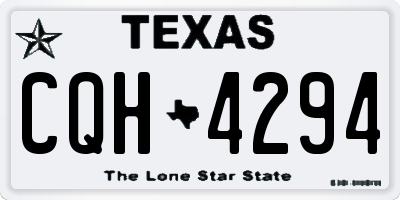 TX license plate CQH4294