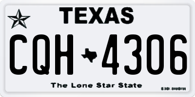 TX license plate CQH4306