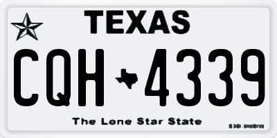 TX license plate CQH4339