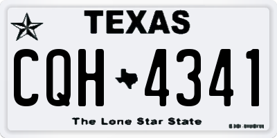 TX license plate CQH4341