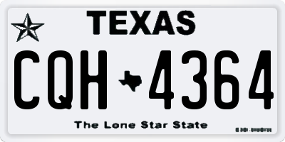 TX license plate CQH4364