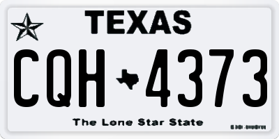 TX license plate CQH4373