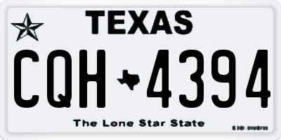 TX license plate CQH4394