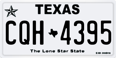 TX license plate CQH4395
