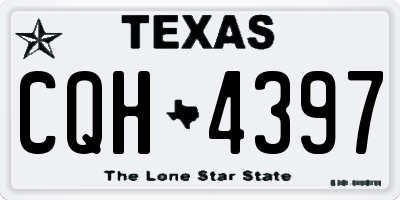 TX license plate CQH4397