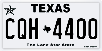 TX license plate CQH4400