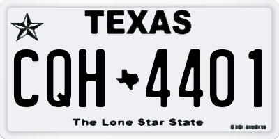 TX license plate CQH4401
