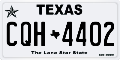 TX license plate CQH4402