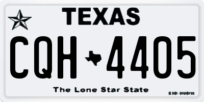 TX license plate CQH4405