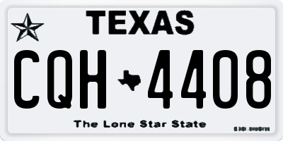 TX license plate CQH4408