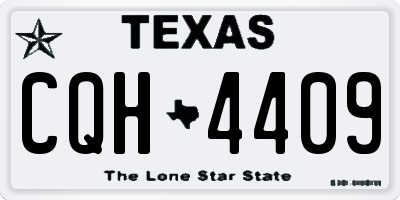 TX license plate CQH4409