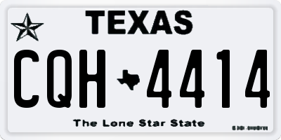 TX license plate CQH4414