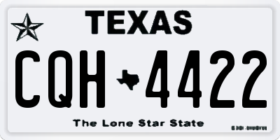 TX license plate CQH4422
