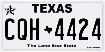 TX license plate CQH4424
