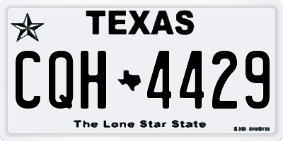 TX license plate CQH4429