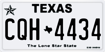 TX license plate CQH4434