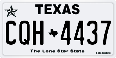 TX license plate CQH4437