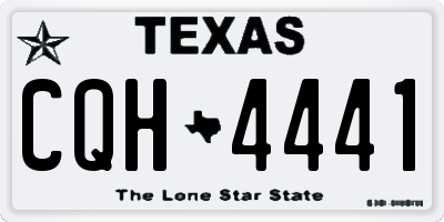 TX license plate CQH4441