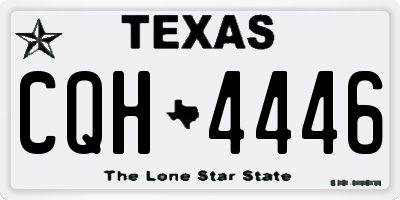 TX license plate CQH4446