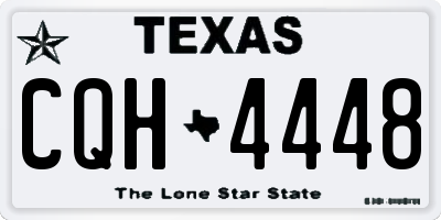 TX license plate CQH4448