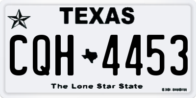 TX license plate CQH4453