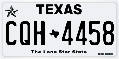 TX license plate CQH4458