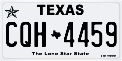 TX license plate CQH4459