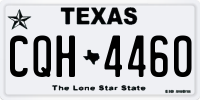 TX license plate CQH4460