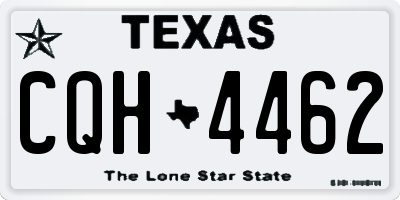TX license plate CQH4462