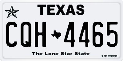 TX license plate CQH4465