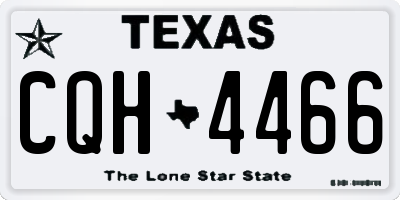 TX license plate CQH4466