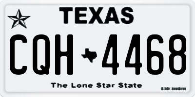 TX license plate CQH4468