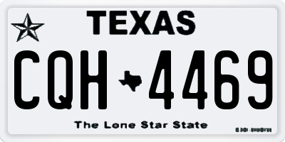 TX license plate CQH4469
