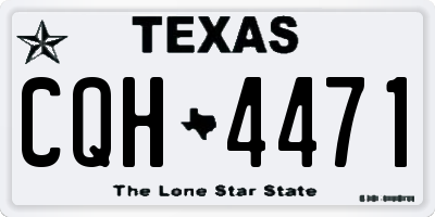 TX license plate CQH4471