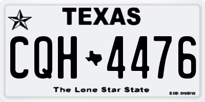 TX license plate CQH4476