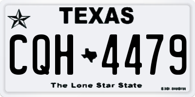 TX license plate CQH4479