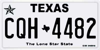 TX license plate CQH4482